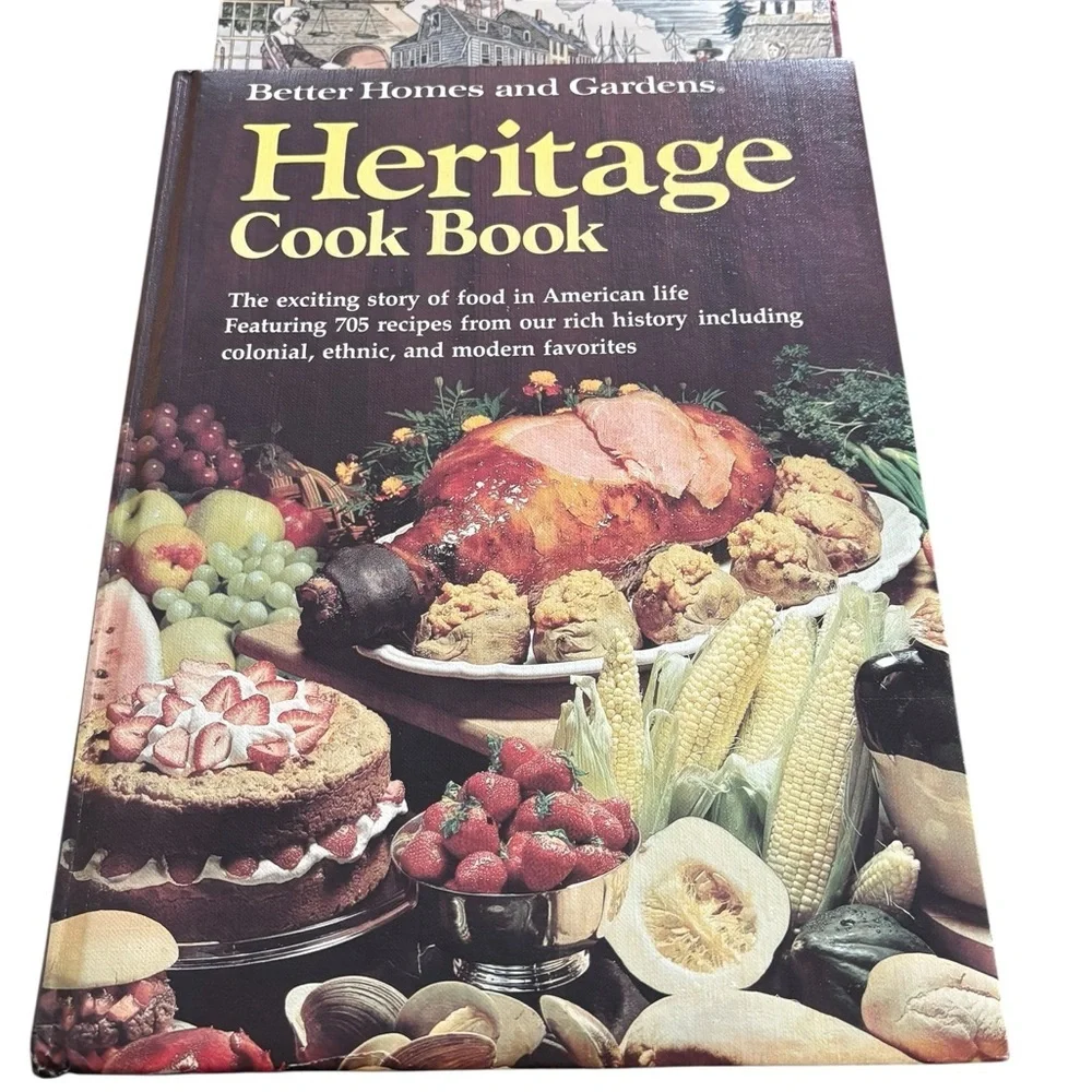 VTG Better Home And Gardens Heritage Hardcover Cookbook 1975 W/Box Padded